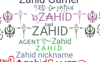 Becenév - Zahid