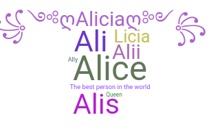 Becenév - Alicia