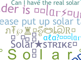 Becenév - Solar