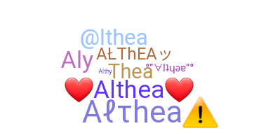 Becenév - Althea