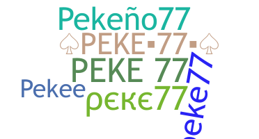 Becenév - Peke77