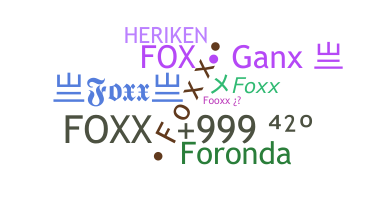 Becenév - Foxx
