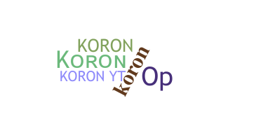 Becenév - Koron