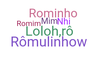Becenév - Romulo