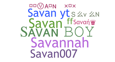 Becenév - Savan