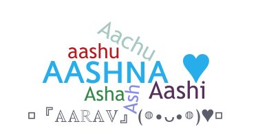 Becenév - Aashna