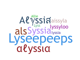 Becenév - Alyssia
