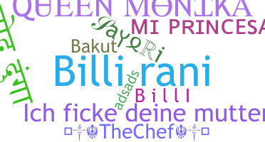 Becenév - Billi