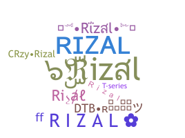Becenév - Rizal