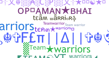 Becenév - TeamWarriors