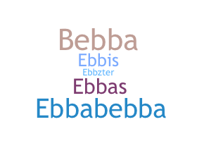 Becenév - Ebba