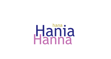 Becenév - Hania