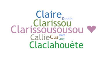 Becenév - Clarisse