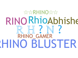 Becenév - Rhino