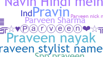 Becenév - Parveen