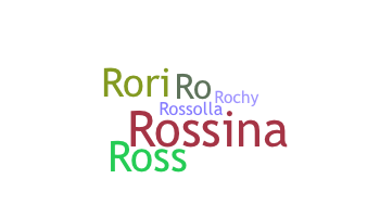 Becenév - Rossana