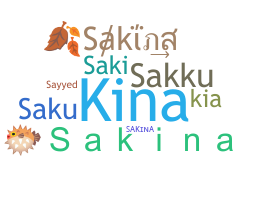 Becenév - Sakina