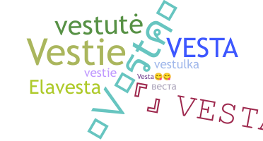 Becenév - Vesta