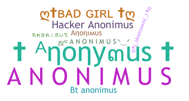 Becenév - Anonimus