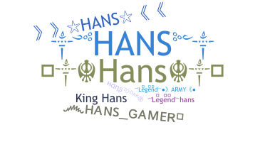 Becenév - Hans