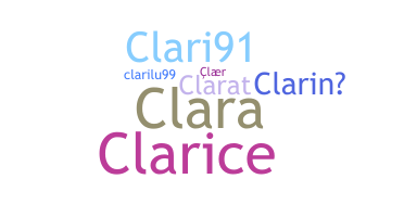 Becenév - Clari