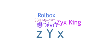 Becenév - Zyx