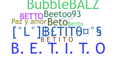 Becenév - Betito