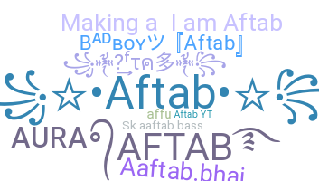 Becenév - Aftab