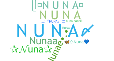 Becenév - Nuna