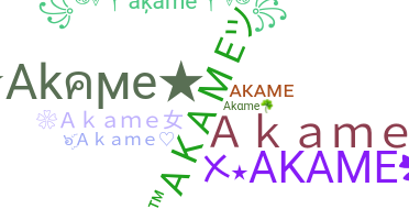 Becenév - Akame
