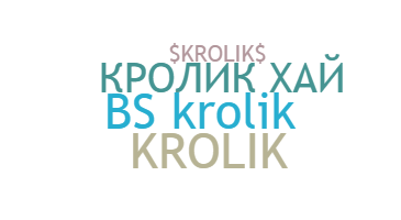 Becenév - Krolik