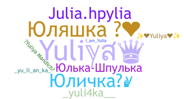 Becenév - Yuliya