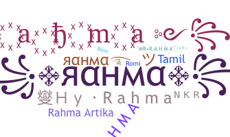 Becenév - Rahma