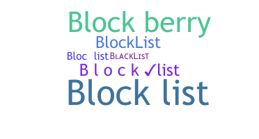 Becenév - Blocklist