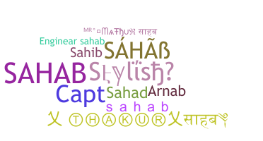 Becenév - Sahab