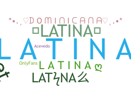 Becenév - Latina