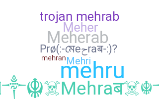 Becenév - Mehrab