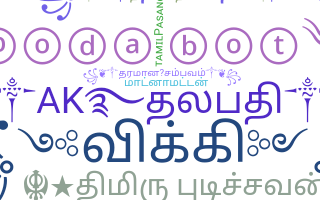 Becenév - Tamilpasanga