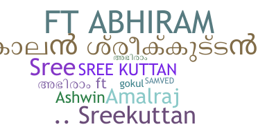 Becenév - sreekuttan