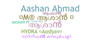 Becenév - Aashan