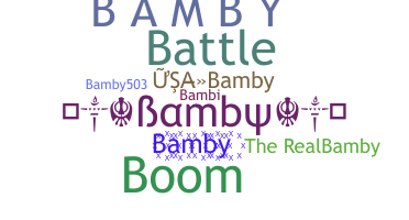 Becenév - Bamby