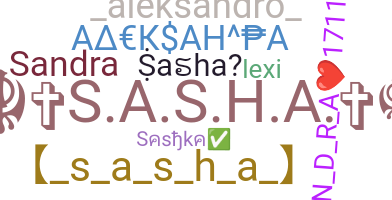 Becenév - Sasha
