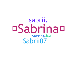 Becenév - Sabrii