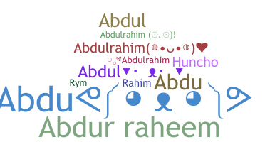 Becenév - Abdulrahim