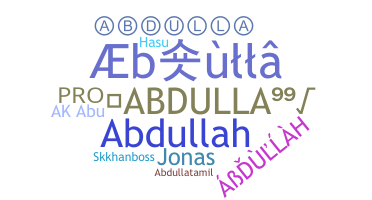 Becenév - Abdulla