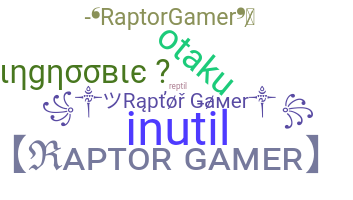 Becenév - Raptorgamer