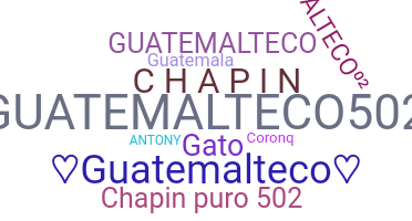 Becenév - Guatemalteco