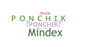 Becenév - Ponchik