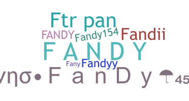 Becenév - Fandy