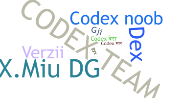Becenév - Codex